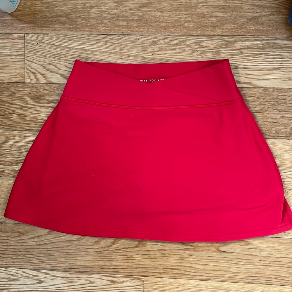 Capable Of More Mini Skort Red White Fox Active